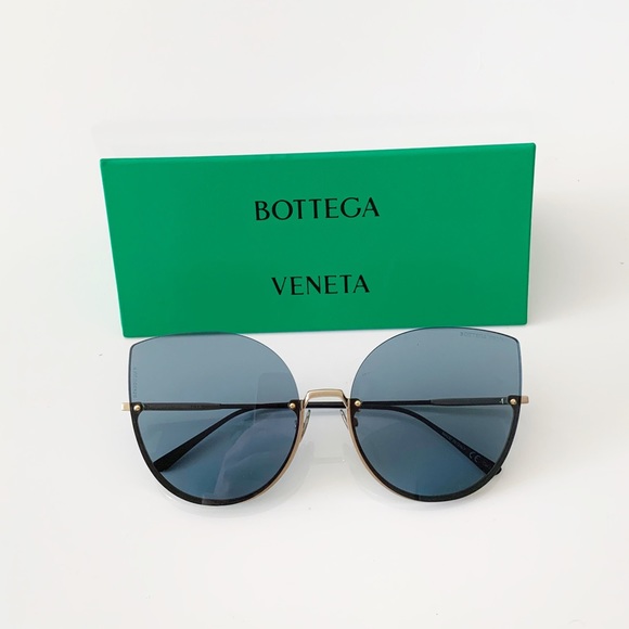 BOTTEGA VENETA Blue Sunglasses - Picture 4 of 12